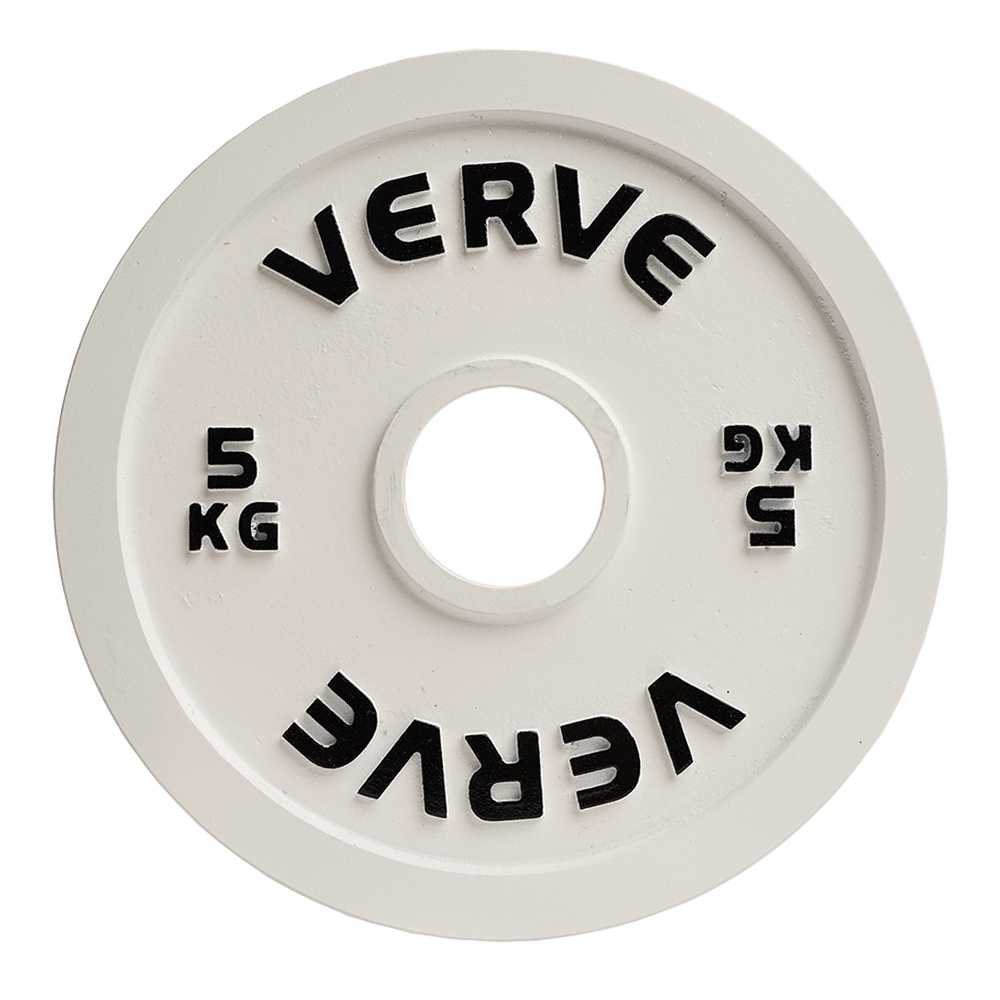 Disques de musculation calibrés en acier VERVE - Jeu complet