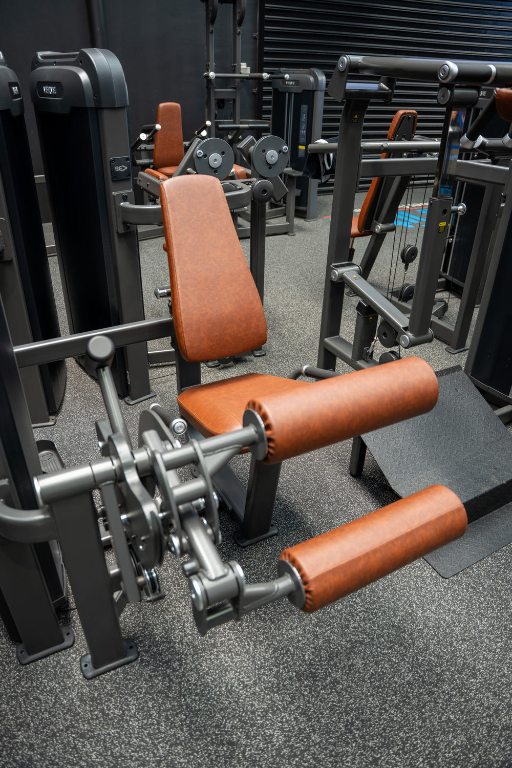 VERVE Appareil de musculation à charge guidée pour extensions/flexions des jambes (Noir) - Série Makoto