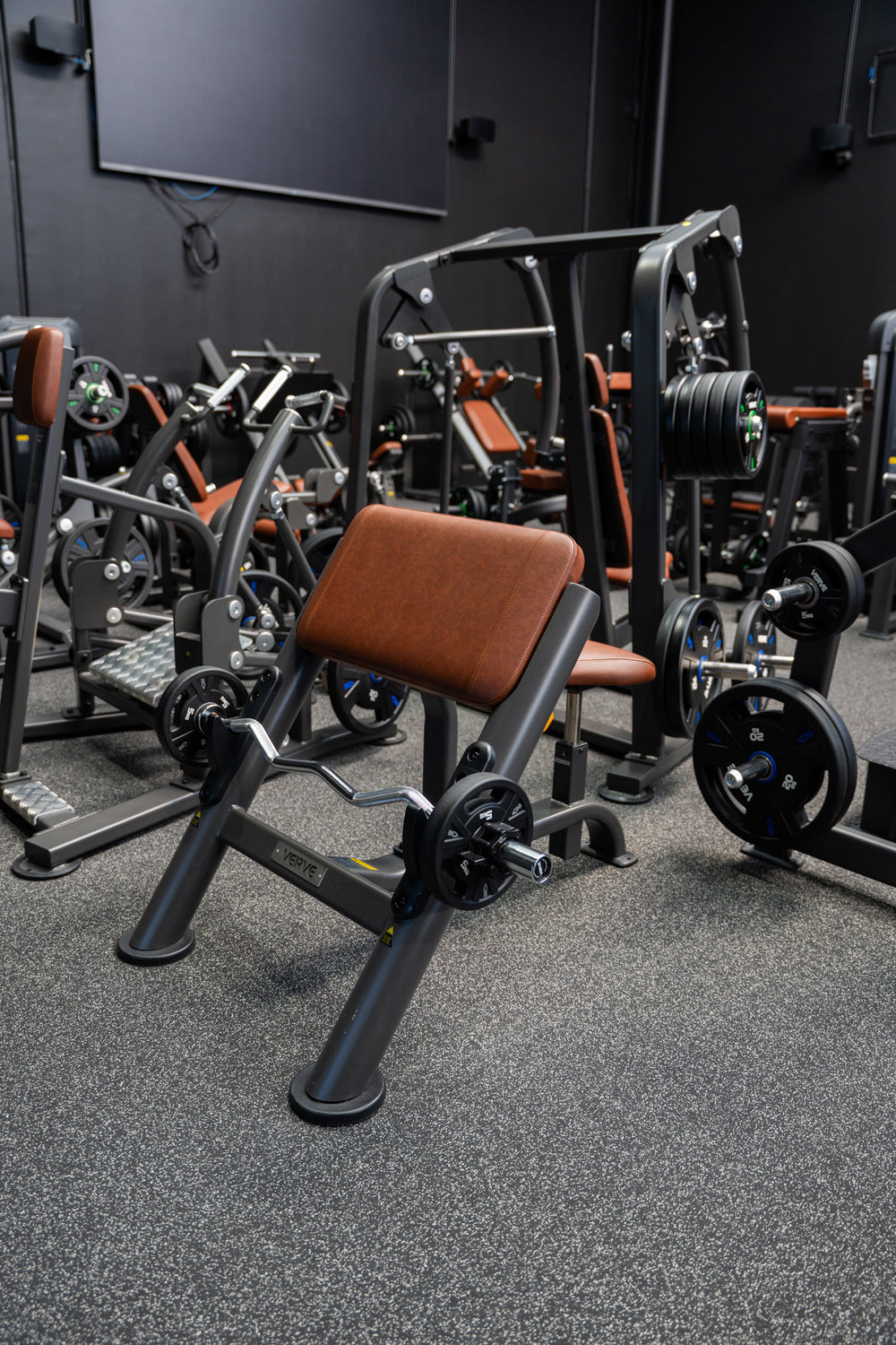 Banc à biceps (Scott) VERVE Preacher Curl (Marron) - Série Makoto