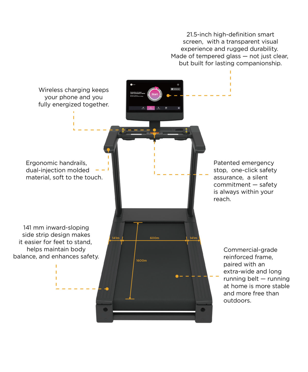 Tapis de course commercial VERVE Kuro - avec écran tactile | Précommande, livraison estimée début octobre