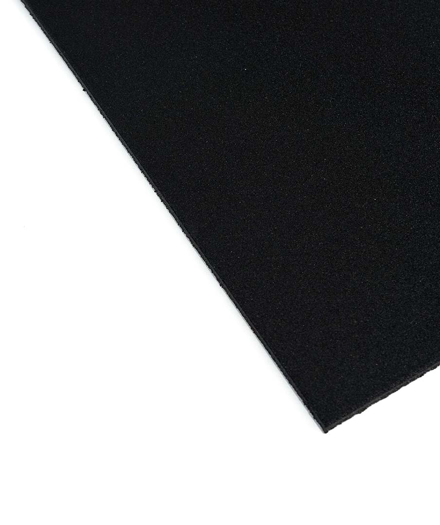 Revêtement de sol pour salle de sport en caoutchouc - Noir - Tapis de gym 15 mm