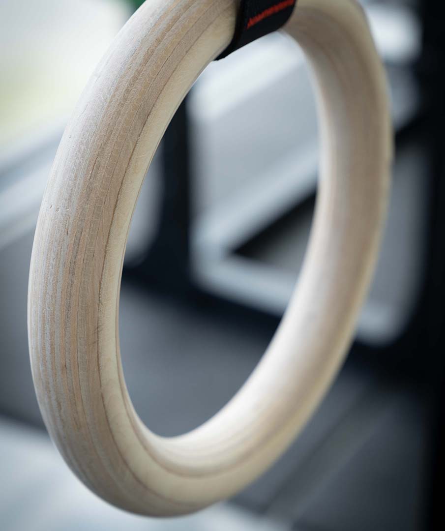 Anneaux de gymnastique en bois VERVE