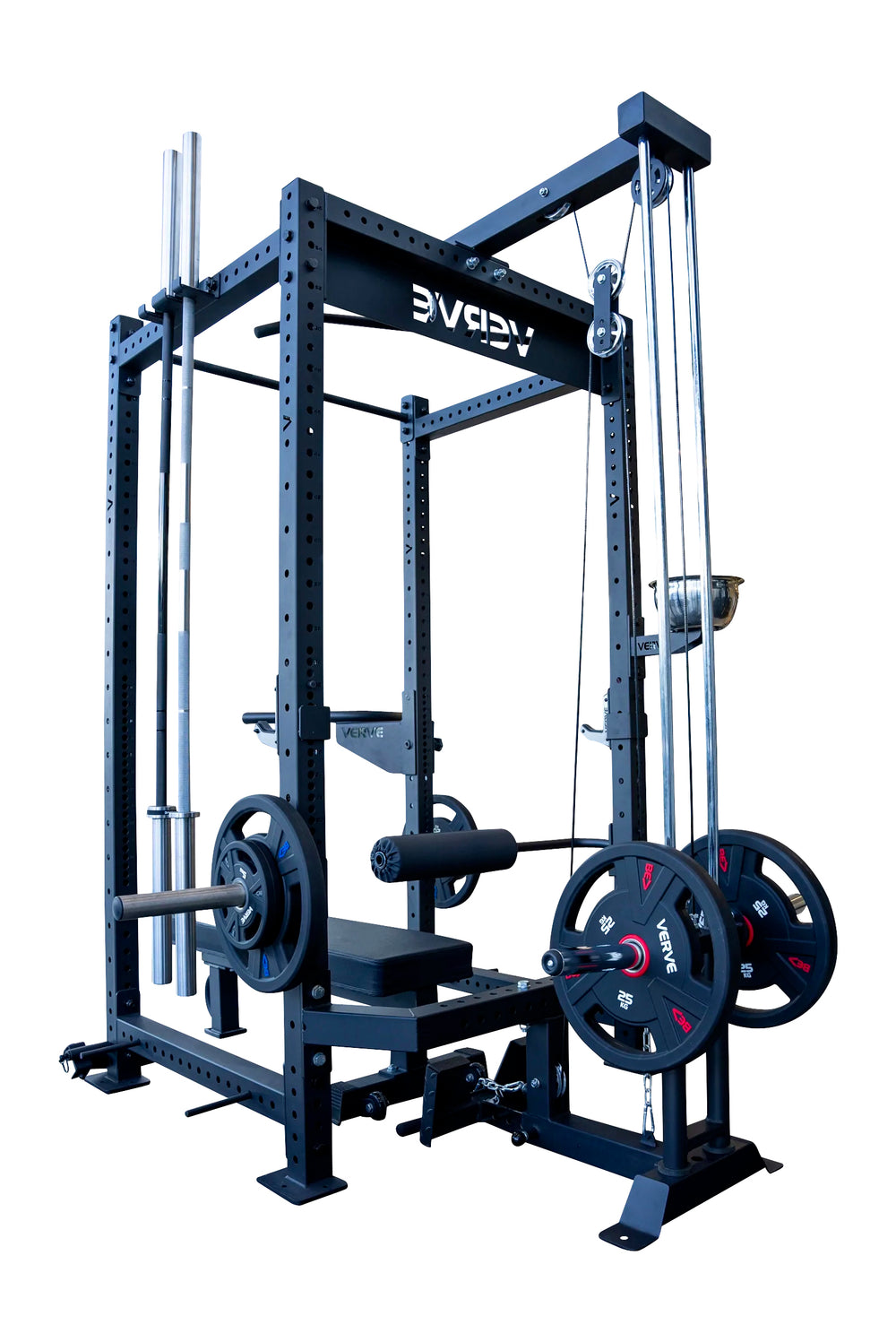 Accessoire de tirage vertical (Lat Low Row) pour racks de musculation VERVE