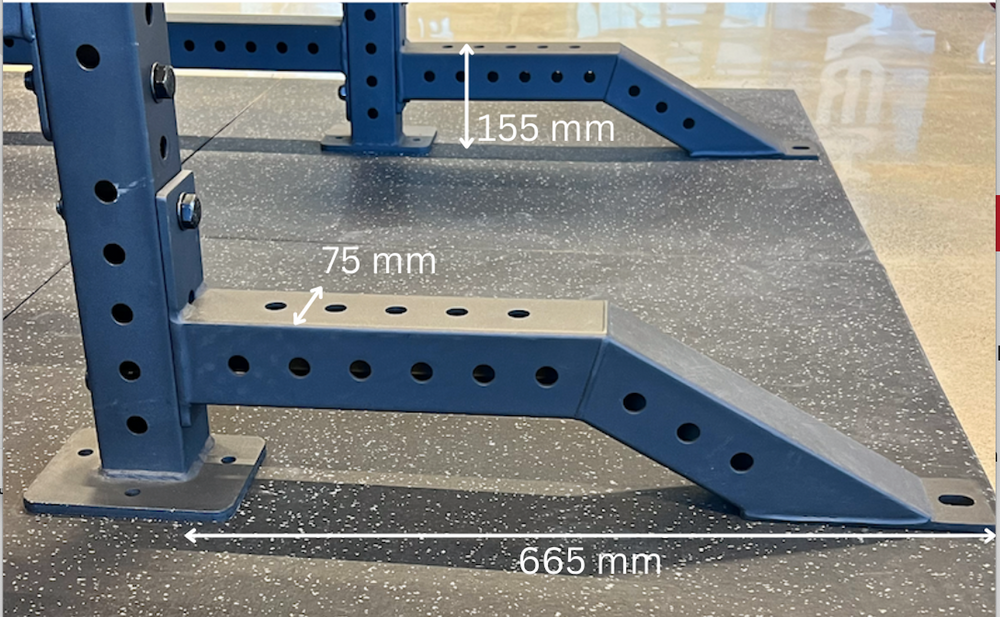 Extensions de pieds avant pour racks de puissance VERVE (paire de 2)