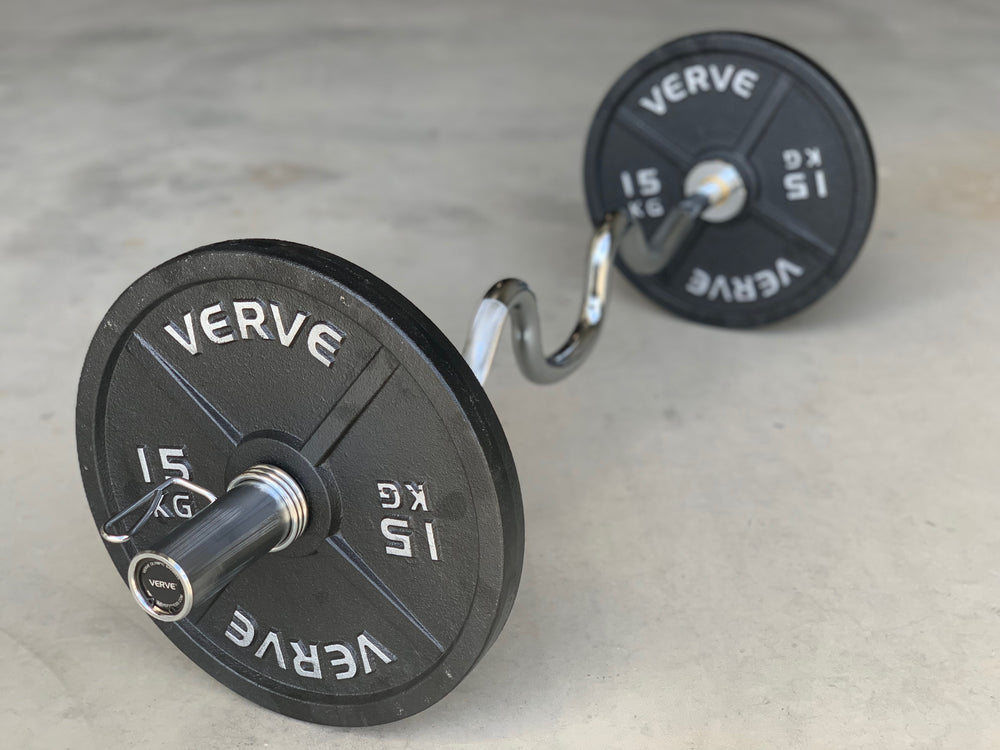 Barre de musculation olympique super curl VERVE - 4 pi