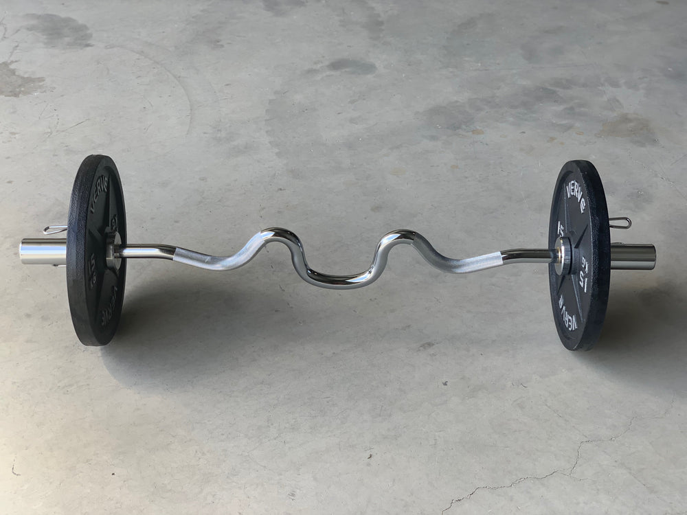 Barre de musculation olympique super curl VERVE - 4 pi