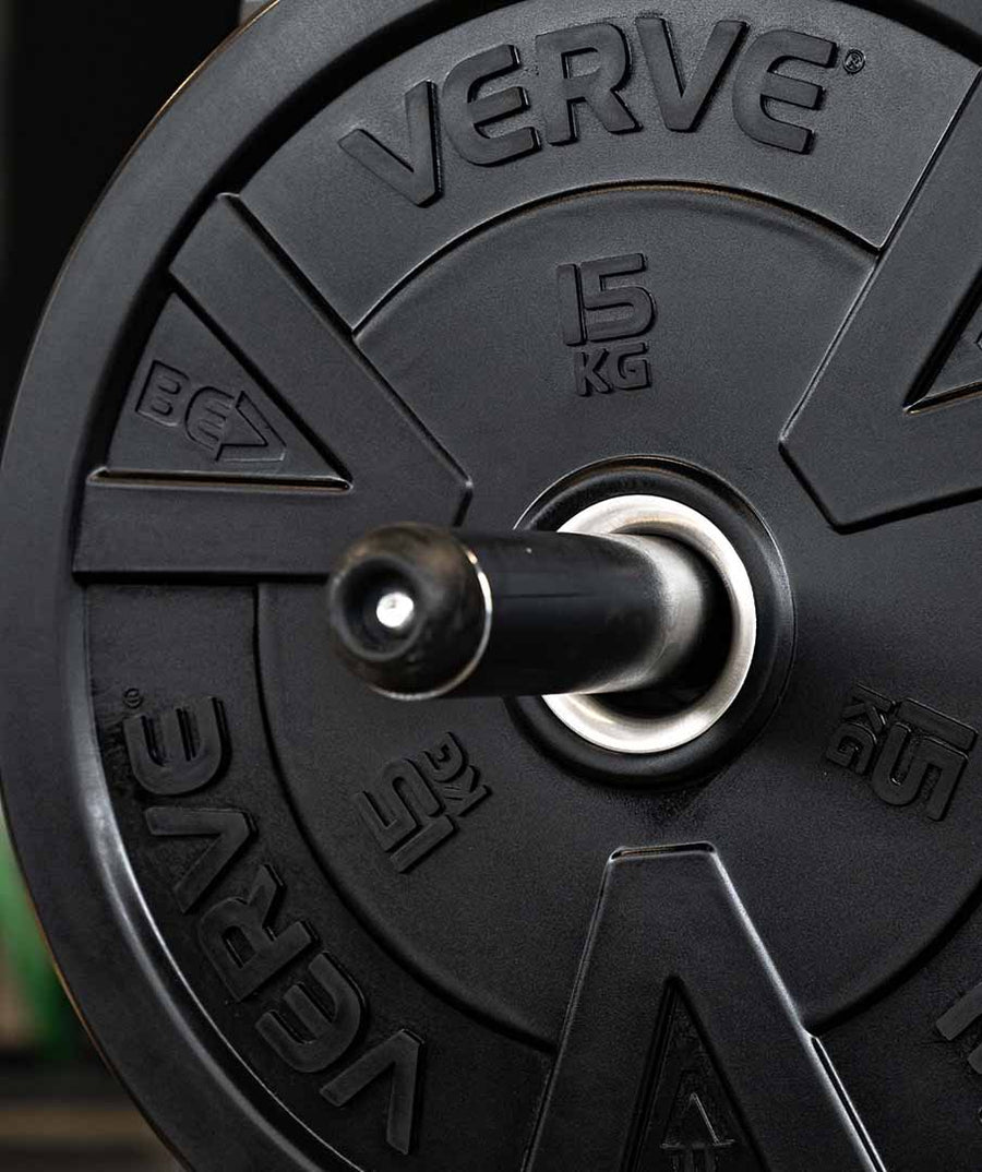 Disques bumper VERVE montés sur une barre