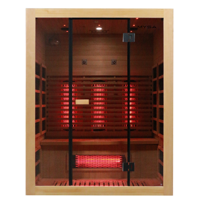 Sauna infrarouge à spectre complet pour 3 personnes