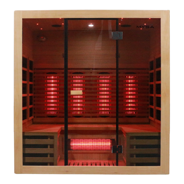 Sauna infrarouge spectre complet pour 4 personnes