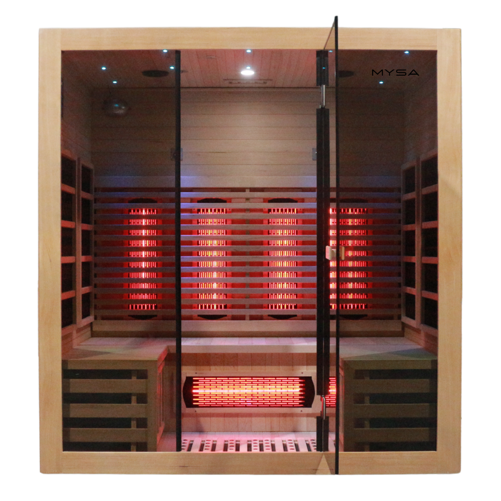 Sauna infrarouge spectre complet pour 4 personnes