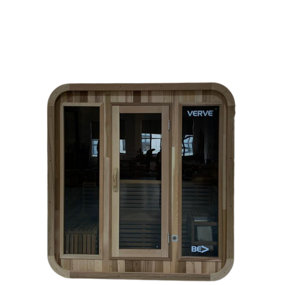 Sauna d'extérieur traditionnel VERVE Clarity - Cèdre | FABRIQUÉ SUR COMMANDE