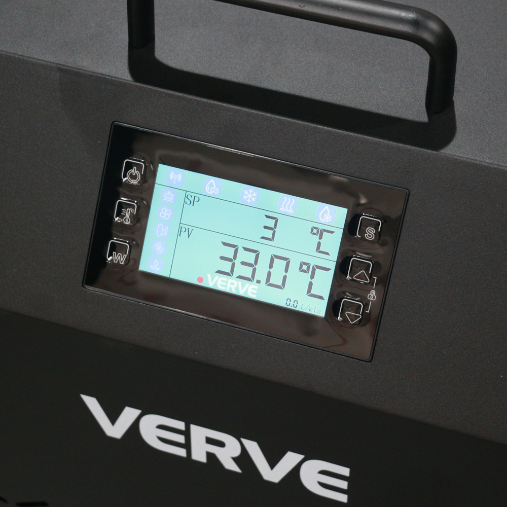 Bain froid VERVE Cryos 2 personnes avec refroidisseur 1HP - Noir cendré