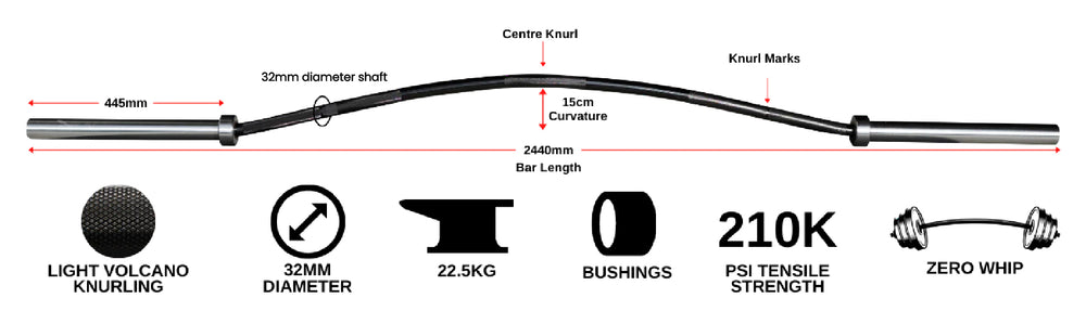 Barre olympique courbée VERVE Buffalo