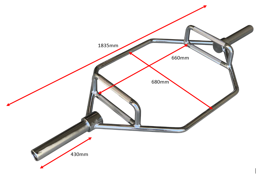 Barre hexagonale de musculation VERVE Olympic - 1,8 m