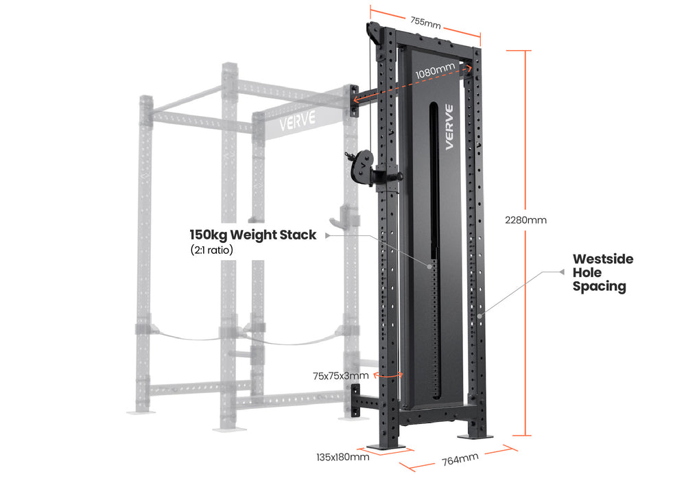 Fixation de câble Tori pour racks et rigs VERVE