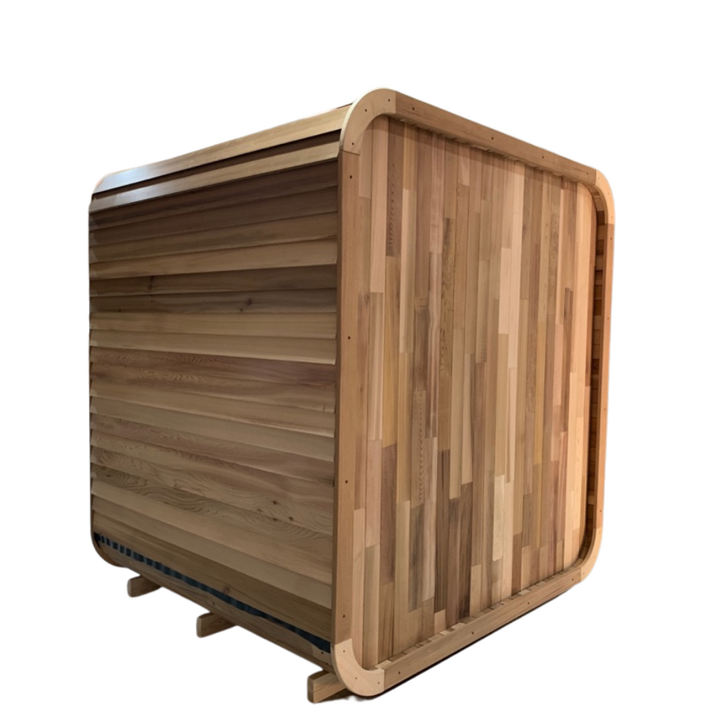 Sauna d'extérieur traditionnel VERVE Clarity - Cèdre | FABRIQUÉ SUR COMMANDE