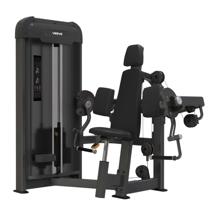 VERVE Appareil de musculation pour biceps assis (Noir) - Série Makoto
