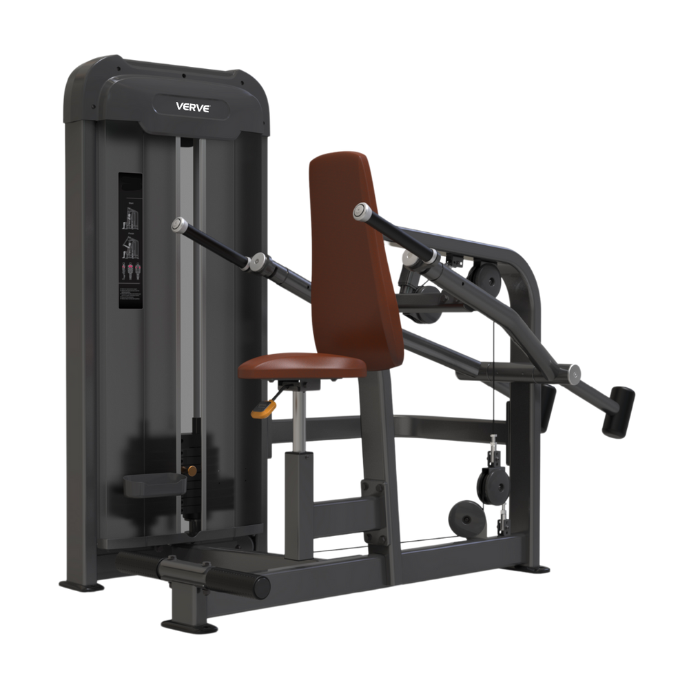 Presse à triceps à charge guidée VERVE (Marron) - Série Makoto | FABRIQUÉ SUR COMMANDE