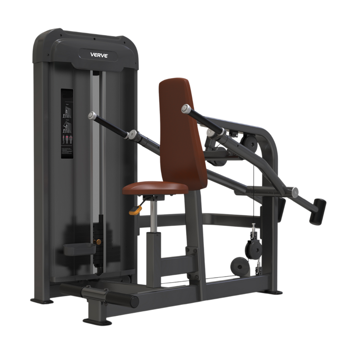 Presse à triceps à charge guidée VERVE (Marron) - Série Makoto | FABRIQUÉ SUR COMMANDE