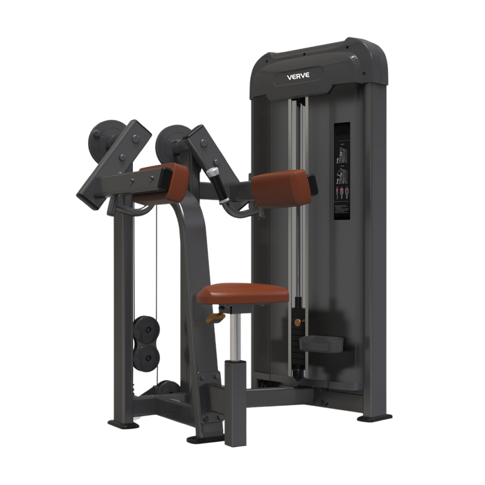 Appareil de musculation pour élévations latérales des épaules VERVE (marron) - Série Makoto