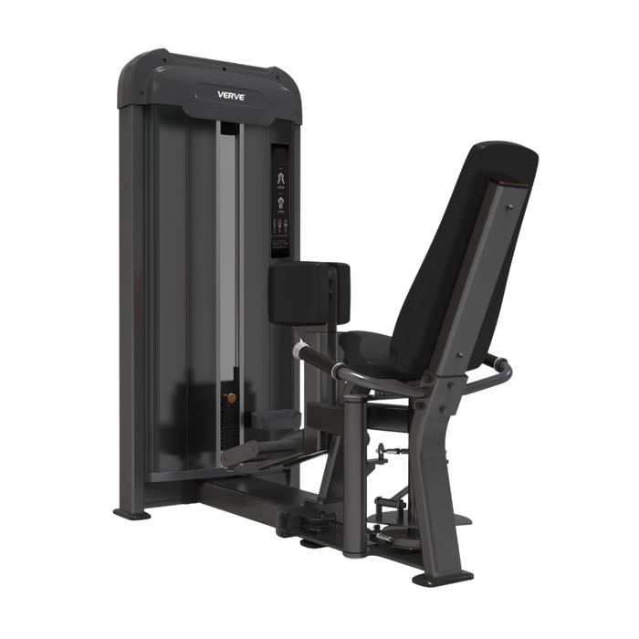 Appareil de musculation pour adducteurs à charges guidées VERVE (Noir) - Série Makoto | FABRIQUÉ SUR COMMANDE