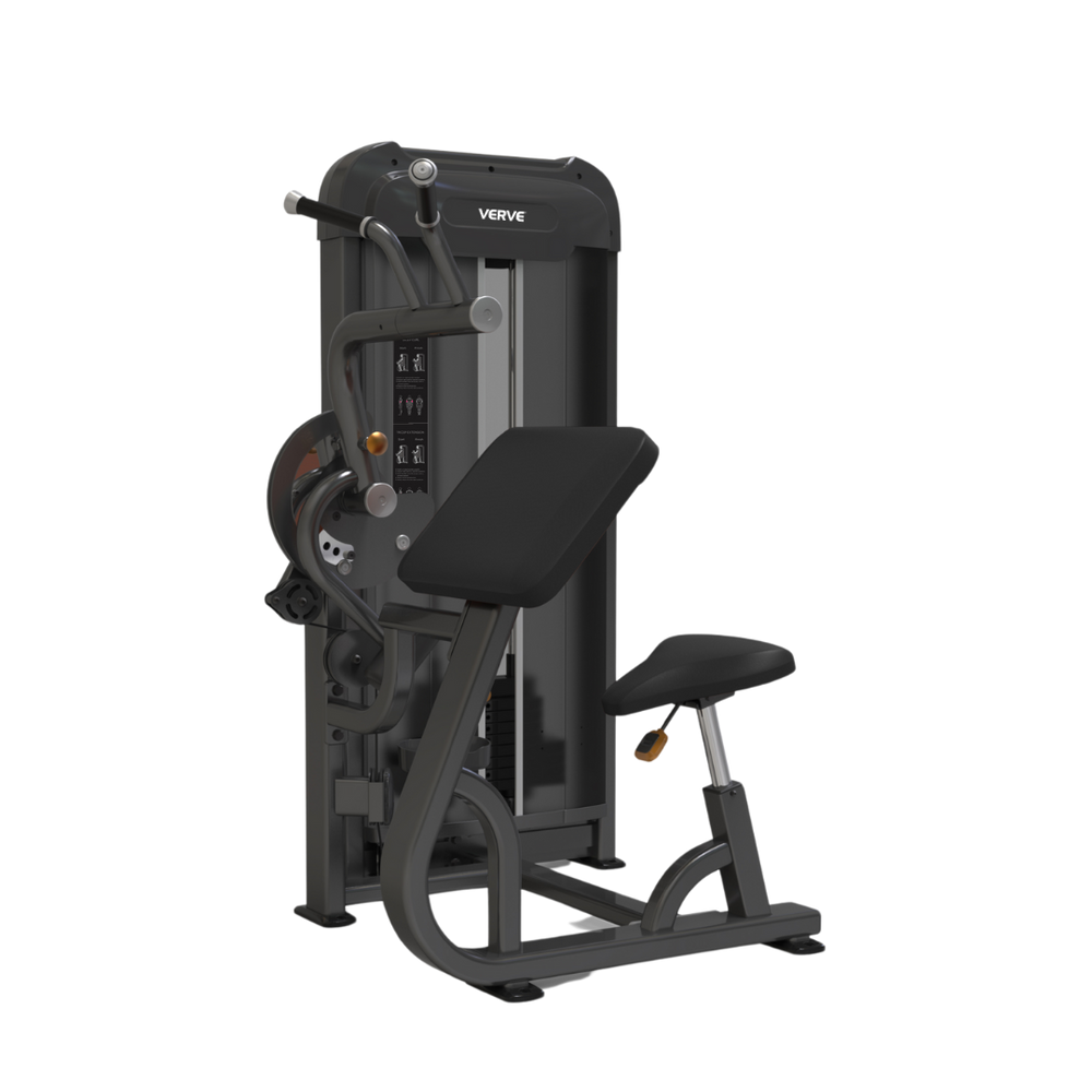 Machine de musculation VERVE pour biceps/triceps (noir) - Série Makoto