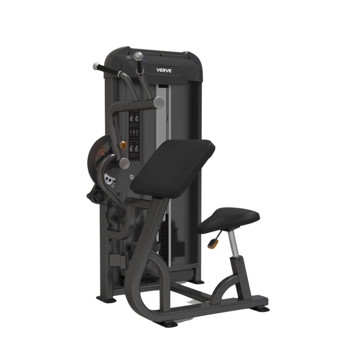 Machine de musculation VERVE pour biceps/triceps (noir) - Série Makoto