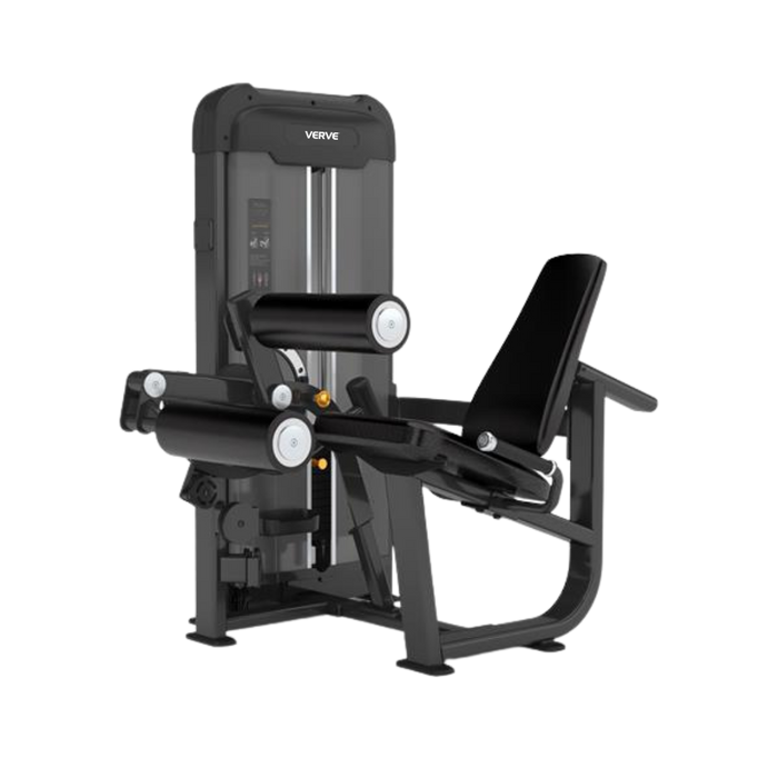 VERVE Appareil de musculation à charge guidée pour extensions/flexions des jambes (Noir) - Série Makoto
