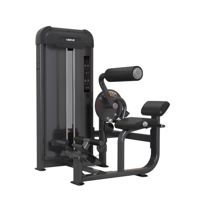 Appareil de musculation pour abdominaux/lombaires à charges guidées VERVE (Noir) - Série Makoto