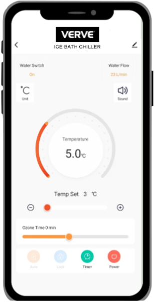 Bain froid VERVE Elevate avec refroidisseur 1HP