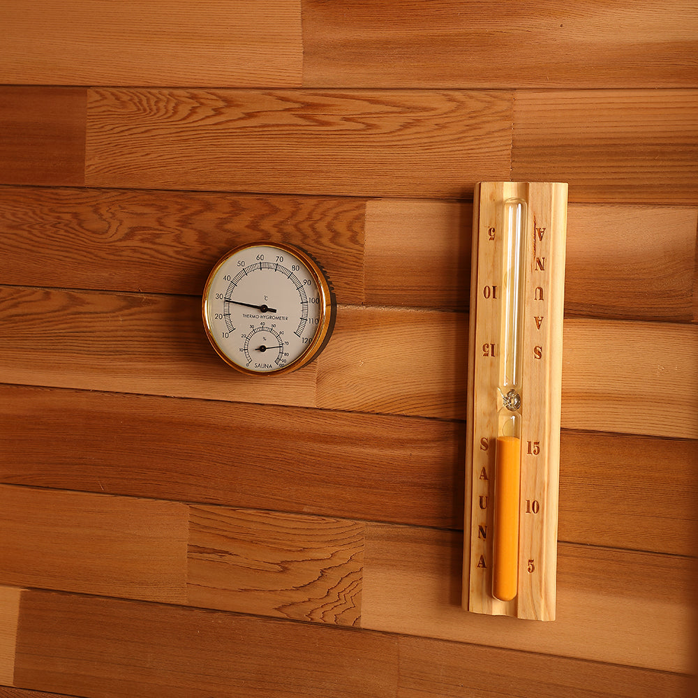 Sauna d'extérieur traditionnel VERVE Clarity - Cèdre | FABRIQUÉ SUR COMMANDE