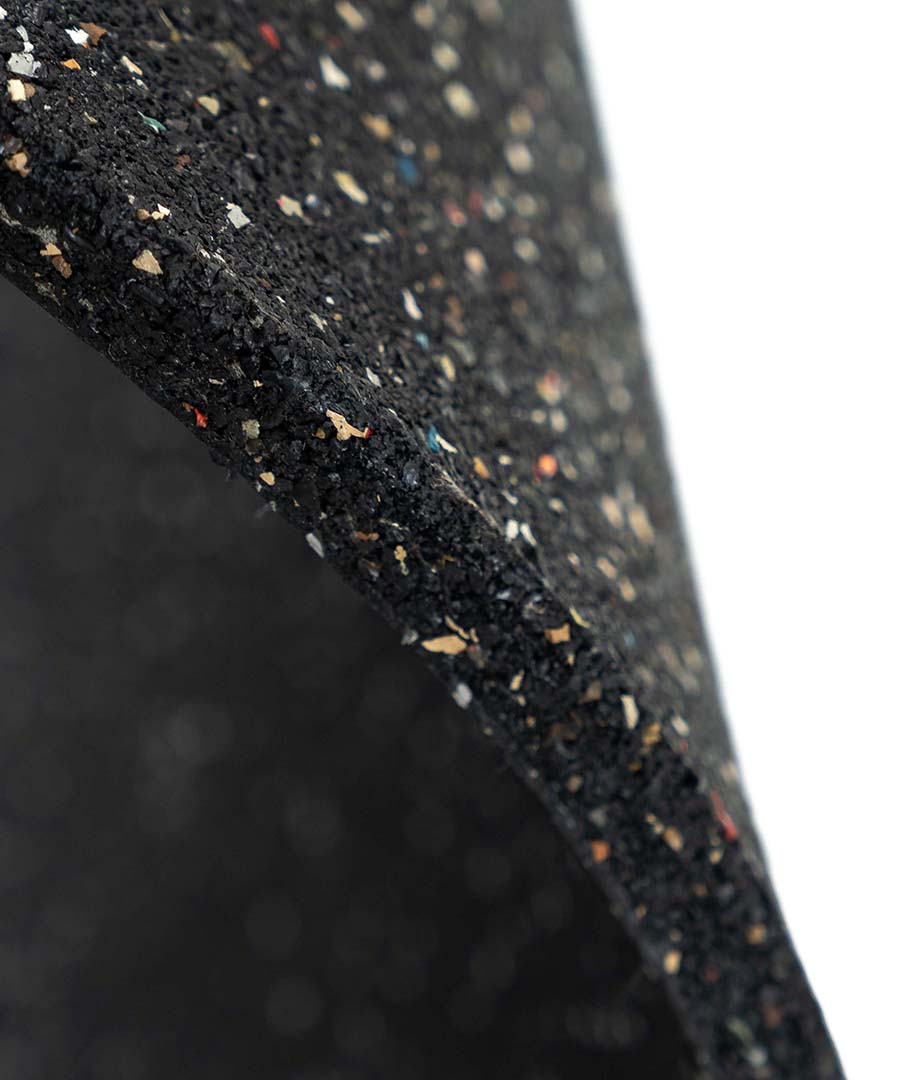 Revêtement de sol pour salle de sport en caoutchouc EPDM - Tapis de gym gris moucheté 15 mm | Précommande disponible début septembre
