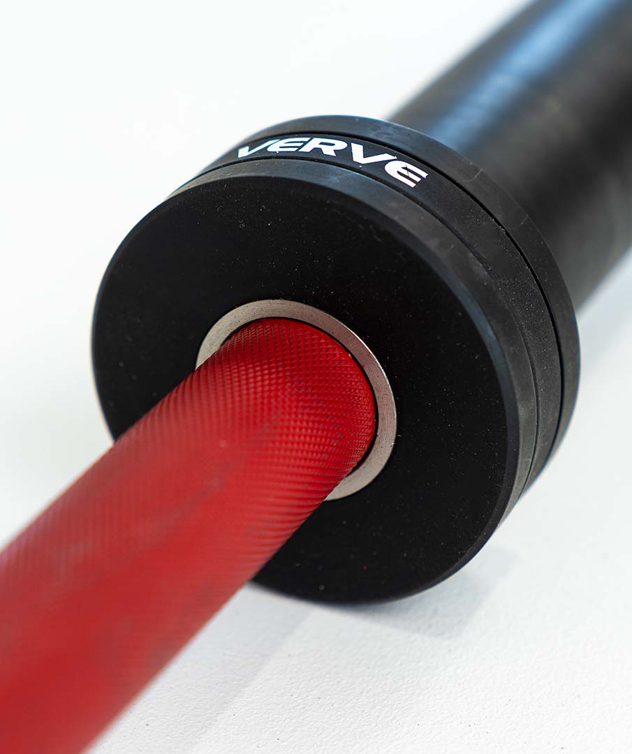 Barre olympique VERVE Elite - Rouge - 15 kg