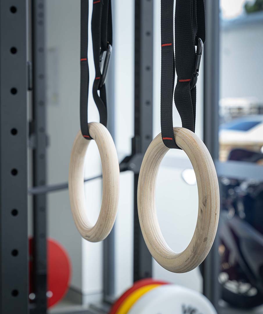 Anneaux de gymnastique en bois VERVE