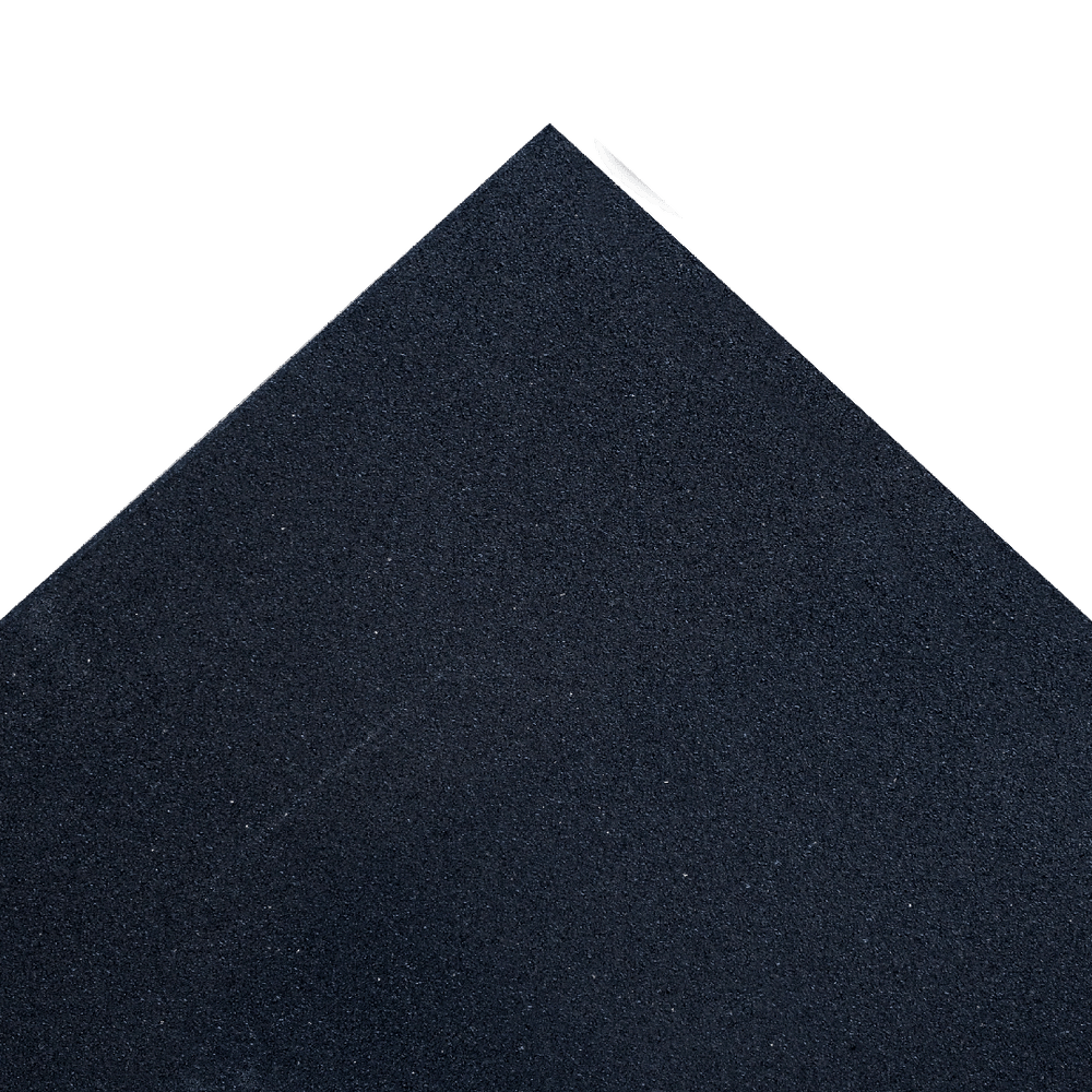 Revêtement de sol pour salle de sport en caoutchouc - Noir - Tapis de gym 15 mm