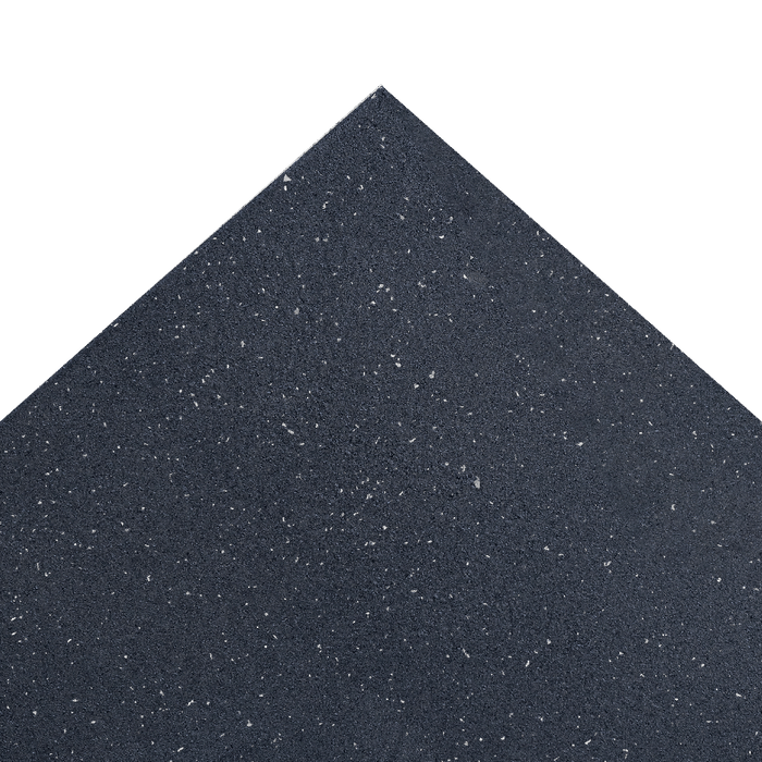 Revêtement de sol en caoutchouc pour salle de sport ignifugé – Taches grises – Tapis de gym 15 mm | FABRIQUÉ SUR COMMANDE