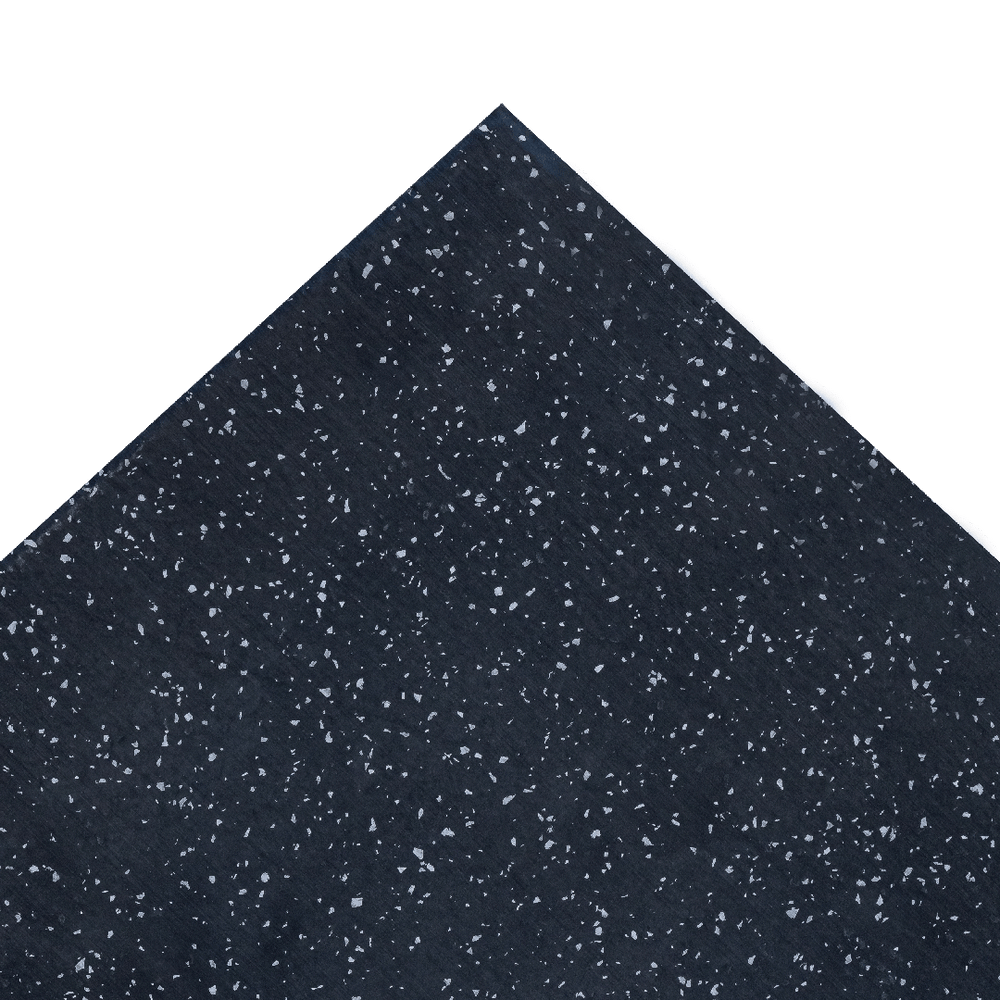 Revêtement de sol pour salle de sport en caoutchouc EPDM - Tapis de gym gris moucheté 15 mm | Précommande disponible début septembre