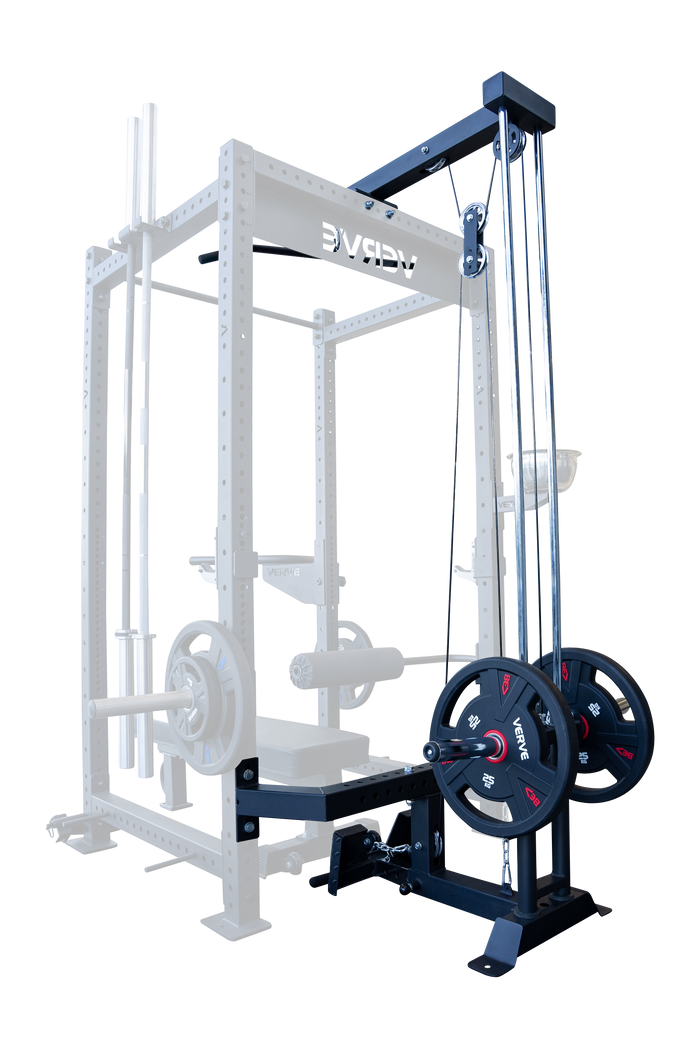 Accessoire de tirage vertical (Lat Low Row) pour racks de musculation VERVE