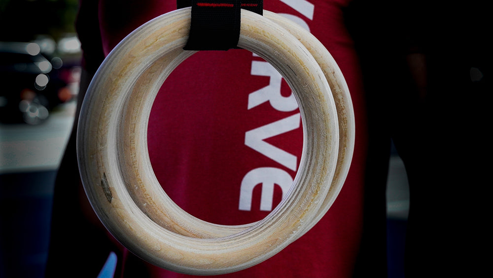 Anneaux de gymnastique en bois VERVE