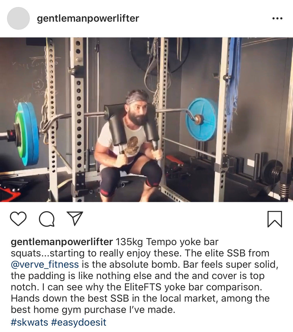 Barre de squat de sécurité VERVE Elite