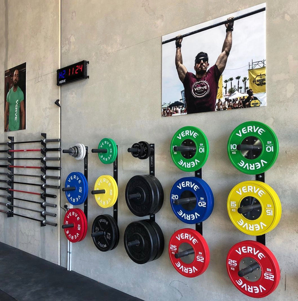 Support mural pour disques de musculation VERVE